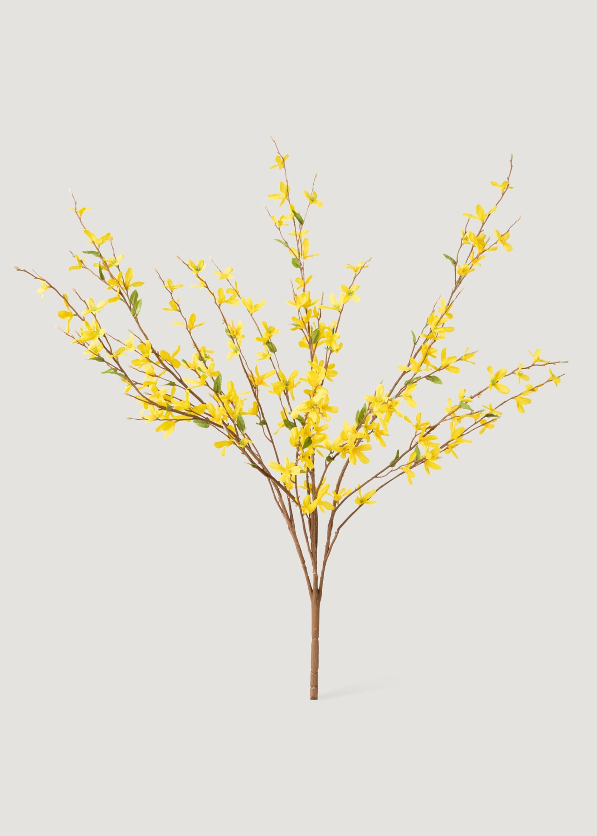 Yellow Artificial Forsythia Branch Bush - 30"