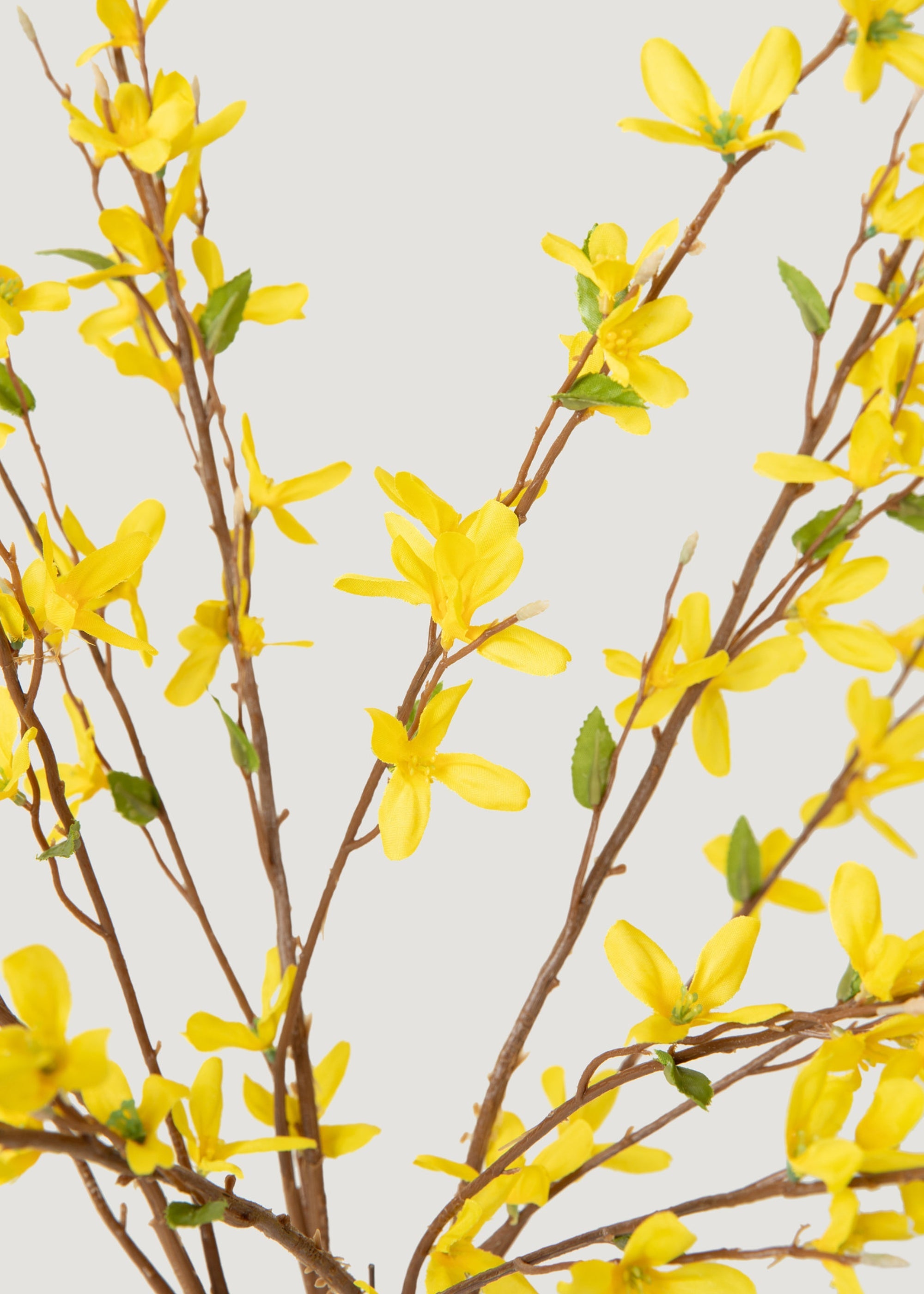 Yellow Artificial Forsythia Branch Bush - 30"