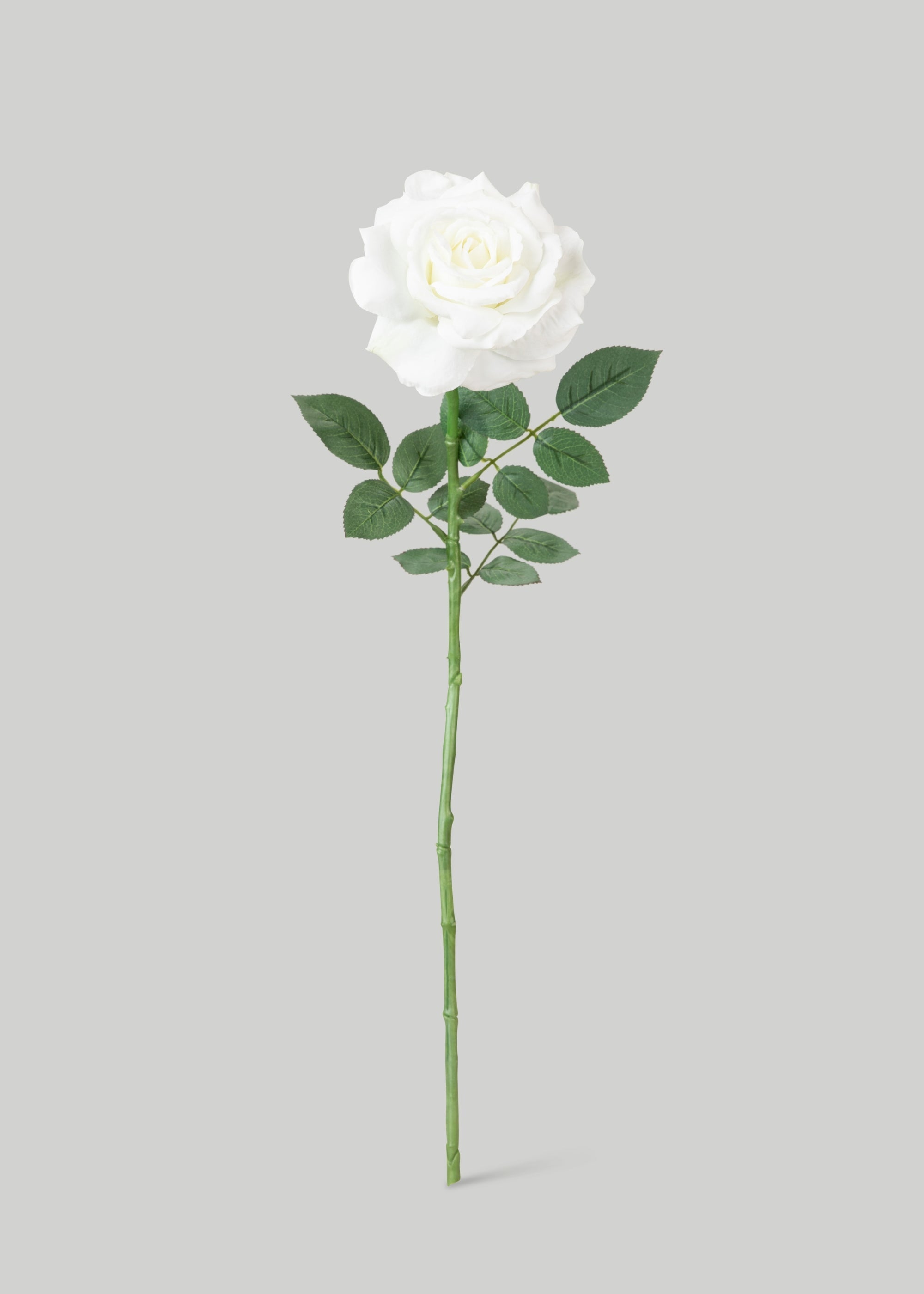 White Diana Rose Faux Flower - 26"