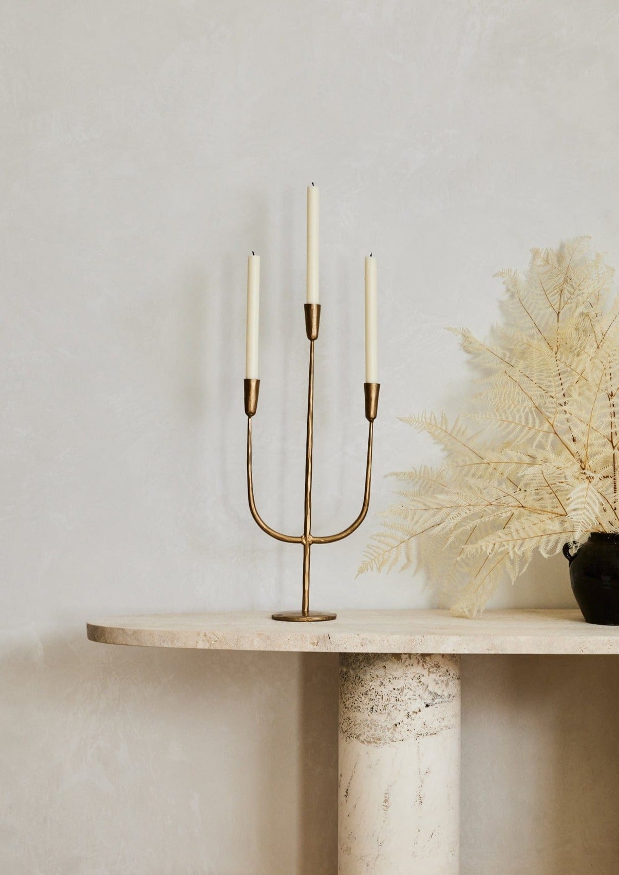 SABIGO Antique Gold Candelabra Candle Holder - 21.5" - RadialAntique Gold Candelabra Candle Holder - 21.5"