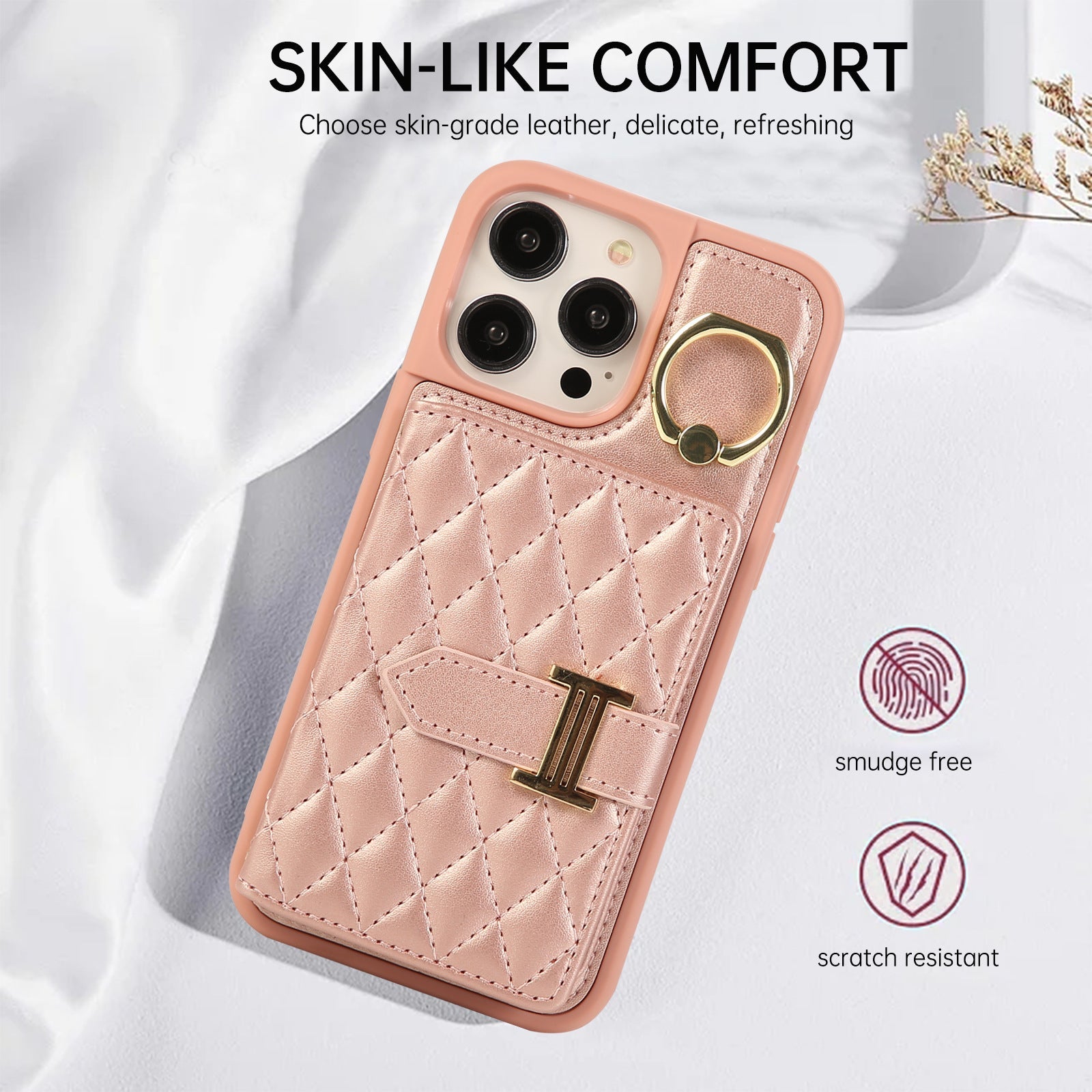 Wallet Leather Iphone Case - With Card Holder Crossbody Straps