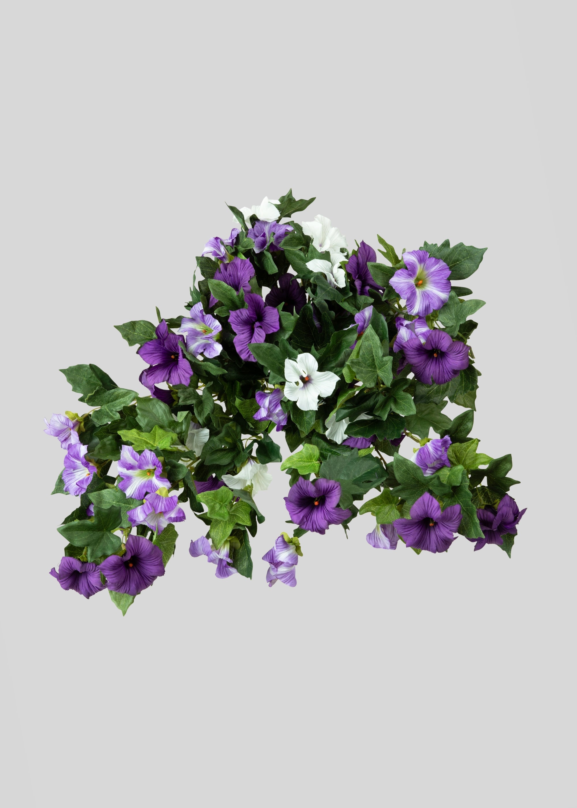 Fake Petunia UV Treated Indoor/Outdoor Hanging Flower Bush - 26"