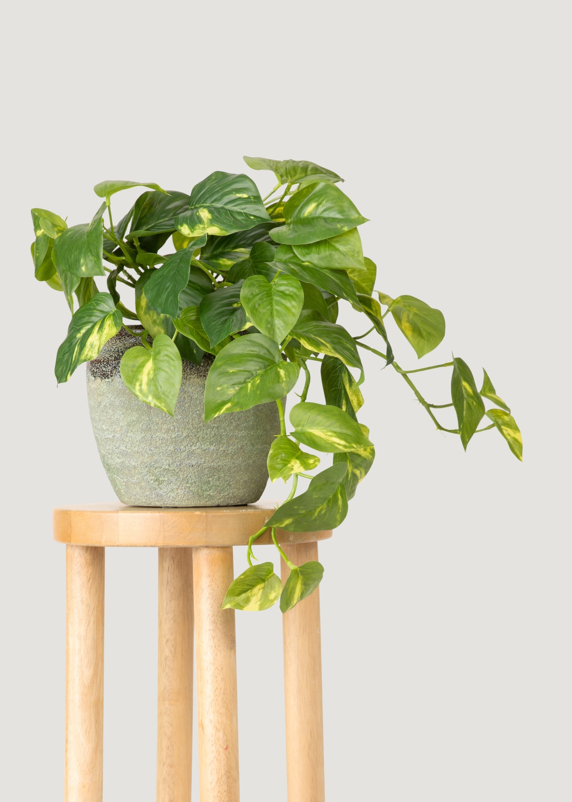 Artificial Pothos UV Treated Indoor/Outdoor Hanging Plant - 19"
