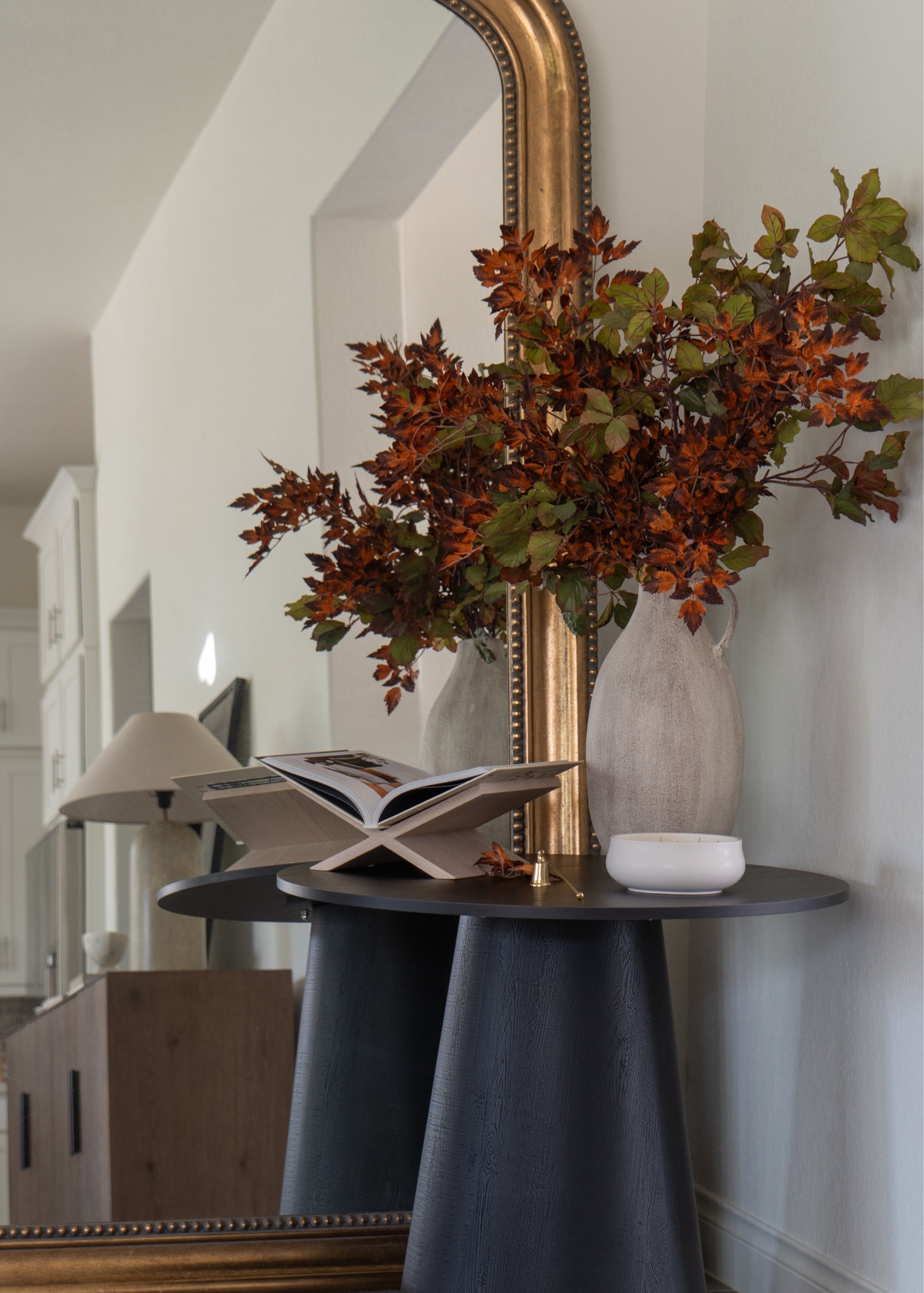 Afloral Faux Cimicifuga Leaf Spray in Brown - 31"