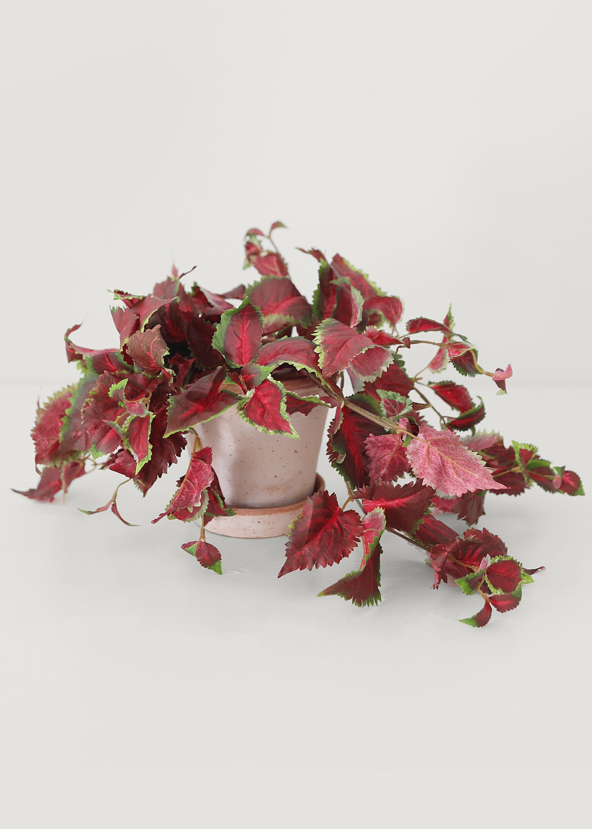Fake UV Treated Indoor/Outdoor Hanging Coleus Plant - 25"