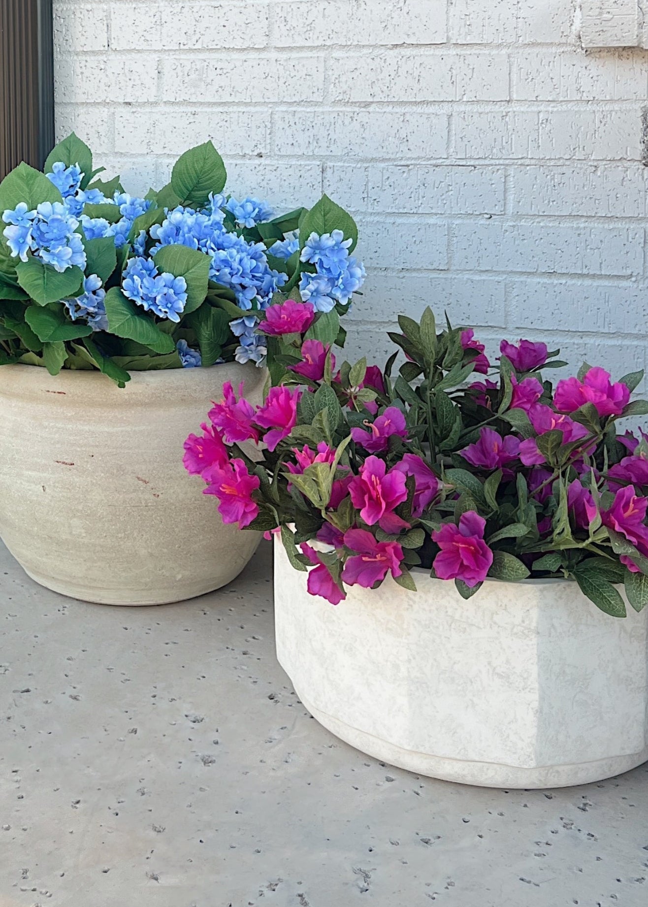UV Treated Indoor/Outdoor Fake Azalea Hanging Bush - 24"
