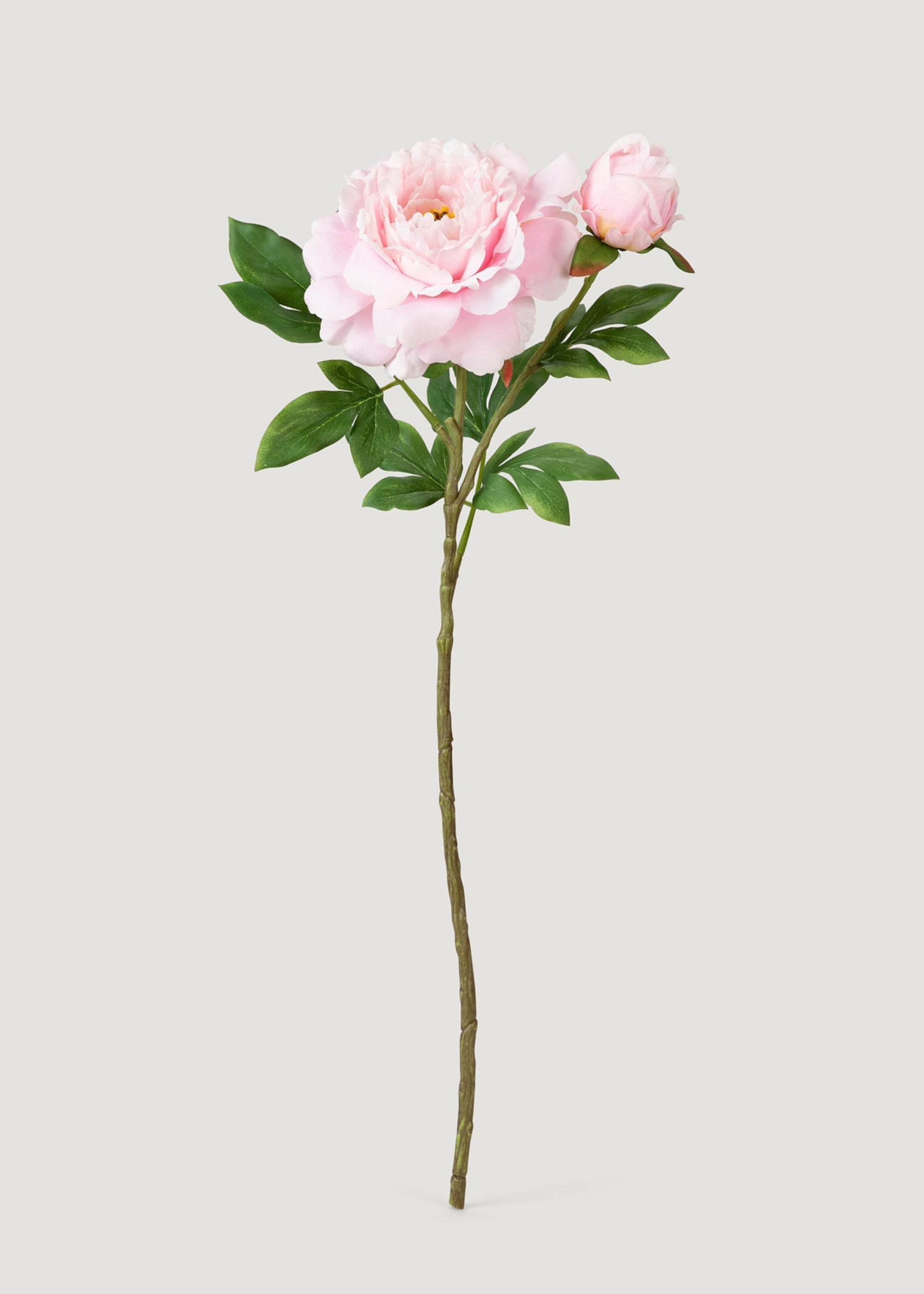 Deluxe Pink Fake Queen Garden Peony Flower - 30"