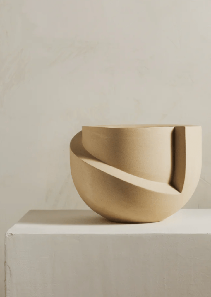 Light + Ladder Vayu Planter in Matte Sand - 5"